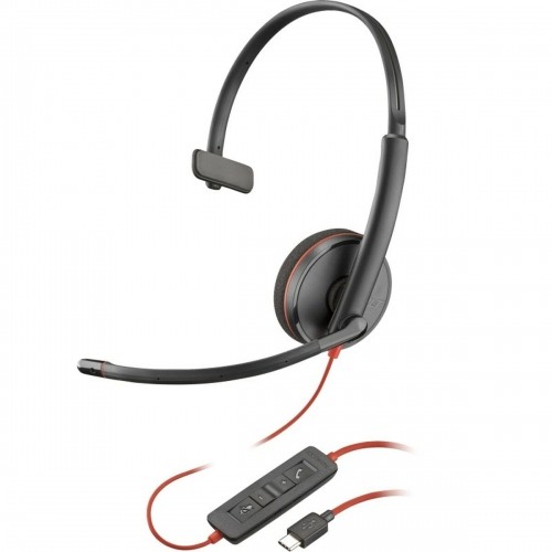 Headphones with Microphone Poly 8X214A6 Black image 1