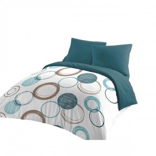 Nordic cover HOME LINGE PASSION Green Circles 220 x 240 cm image 1