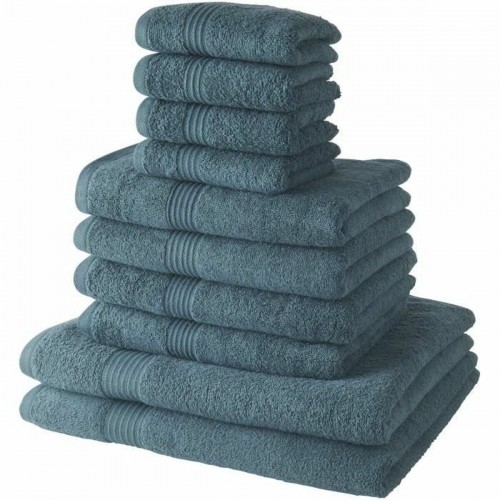 Towel set TODAY 10 Pieces Turquoise image 1
