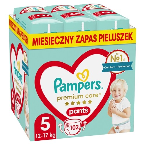 PAMPERS Premium Pants nappies Size 5, 12-17kg, 102pcs image 1