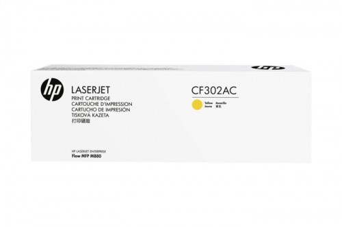 Original Toner Yellow HP Color LaserJet Enterprise M880 (827AC CF302AC) image 1