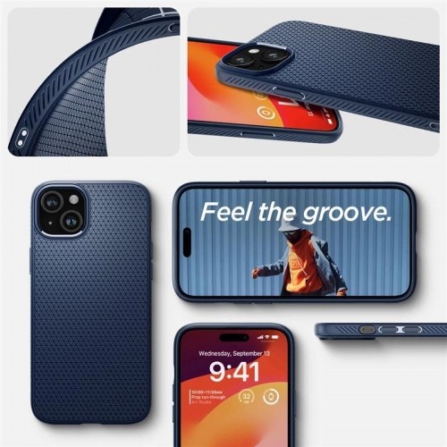 Spigen Liquid Air, navy blue - iPhone 15 Plus image 1