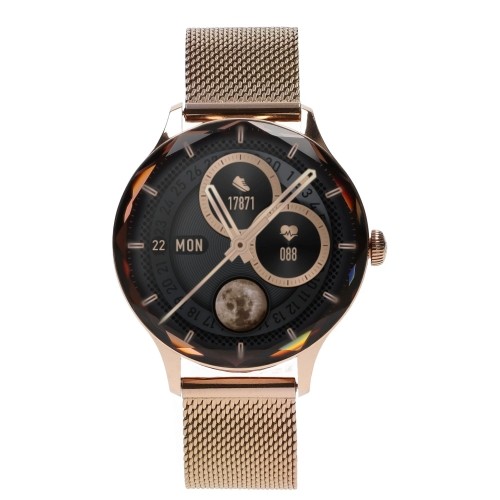 Garett Smartwatch Viva gold steel Viedpulkstenis AMOLED / IP67 / Find your phone / Music playback control image 1