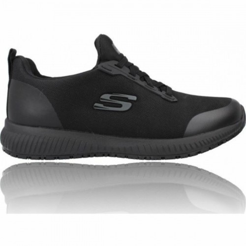 Sports Trainers for Women Skechers SQUAD 77222EC BKRG  Black image 1