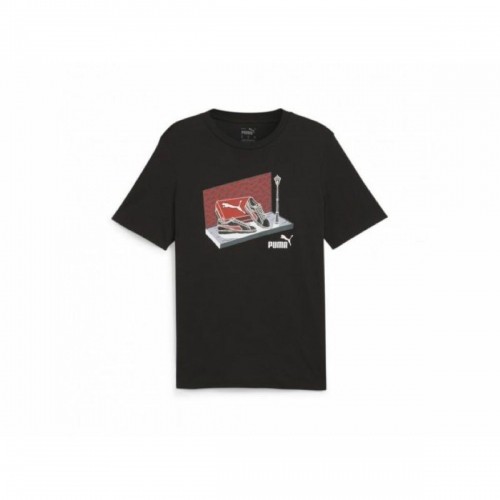 Men’s Short Sleeve T-Shirt Puma NEAKER BOX TEE 680175 01 Black image 1