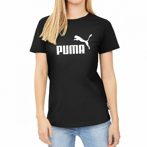Women’s Short Sleeve T-Shirt Puma LOGO TEE 586774 01 Black image 1
