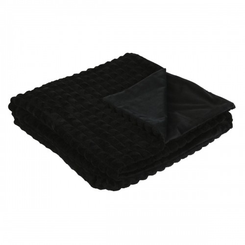 Blanket Home ESPRIT Black 130 x 170 cm image 1
