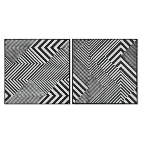 Картина Home ESPRIT Абстракция современный 100 x 4 x 100 cm (2 штук) image 1