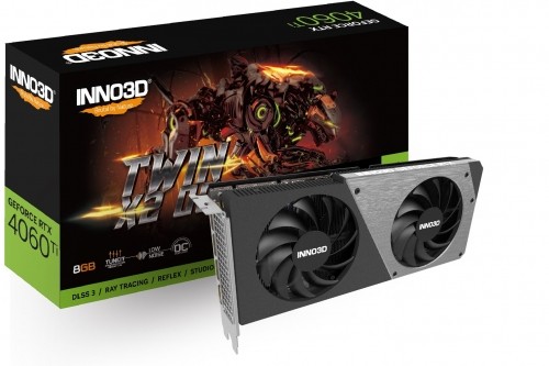 GRAPHICS CARD INNO3D Geforce RTX 4060 TI TWIN X2 OC NVIDIA 8 GB GDDR6 DLSS 3 image 1