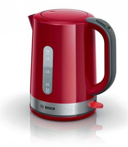 Bosch TWK6A514 electric kettle 1.7 L 2200 W Grey, Red image 1