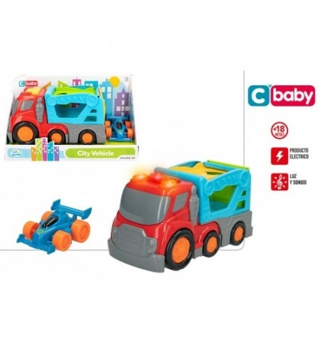 Color Baby Auto treilers ar mašīnu  (gaisma, skaņa) no 18 men. CB47396 image 1