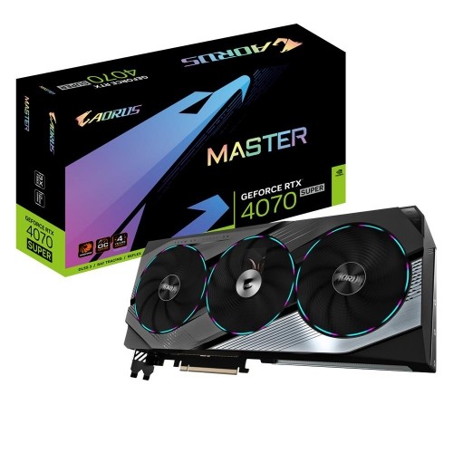 Graphics Card|GIGABYTE|NVIDIA GeForce RTX 4070 SUPER|12 GB|GDDR6X|192 bit|PCIE 4.0 16x|GPU 2655 MHz|1xHDMI|3xDisplayPort|GV-N407SAORUSM-12GD image 1