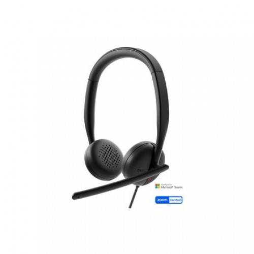 Dell Headset WH3024 Built-in microphone USB-C, USB-A Black image 1