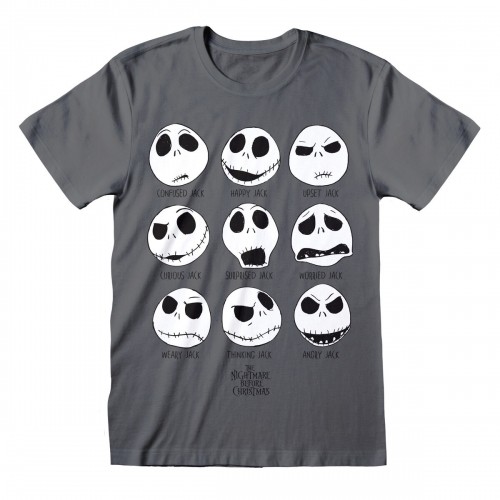 Unisex Short Sleeve T-Shirt The Nightmare Before Christmas Many Faces Dark grey image 1