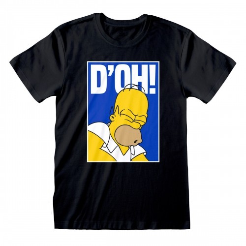 Unisex Short Sleeve T-Shirt The Simpsons Doh Black image 1