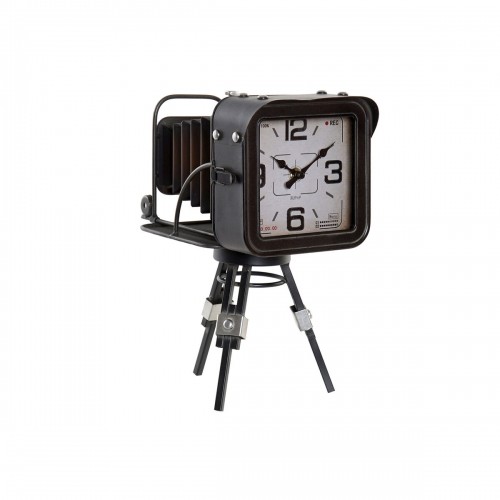 Настольные часы Home ESPRIT Металл Стеклянный Деревянный MDF Vintage 17 x 26 x 32,5 cm image 1