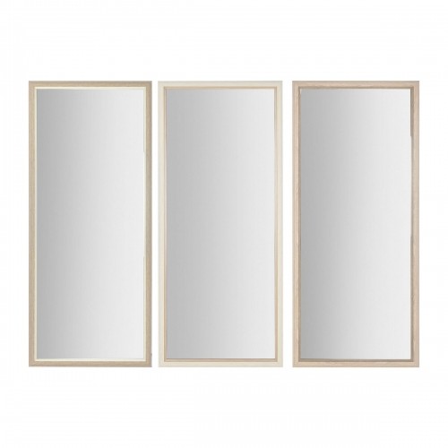 Wall mirror Home ESPRIT White Brown Beige Grey Crystal polystyrene 67 x 2 x 156 cm (4 Units) image 1