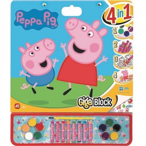 Pictures to colour in Peppa Pig Stickers 4-in-1 image 1