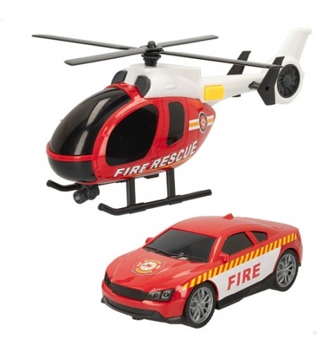 Color Baby Пожарный набор (машина и вертолёт) со звуком и светом 3+ CB47517 image 1