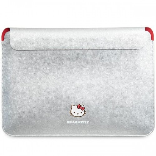 Hello Kitty Sleeve HKCS14PGHDLMS 14" srebrny|silver PU Metal Logo image 1