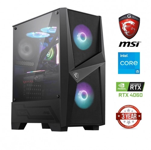 Mdata Gaming Core i5-12400F 16GB 512GB SSD 1TB HDD RTX 4060 NoOs image 1