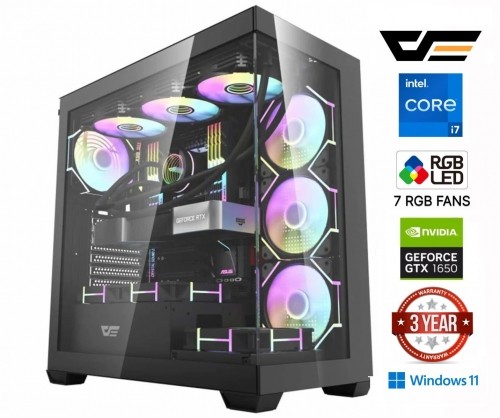 Mdata Gaming Core i7-11700F 16GB 1TB SSD NVME 1TB HDD GTX 1650 Windows 11 image 1