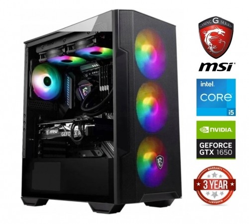 Mdata Gaming Core i5-10500 32GB 256GB SSD NVME 2TB HDD GTX 1650 4GB NoOs image 1