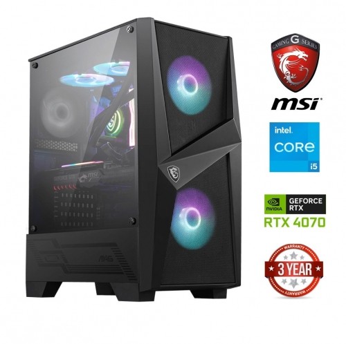 Mdata Gaming Core i5-13400F 16GB 1TB NVME 2TB HDD RTX 4070 NoOs image 1