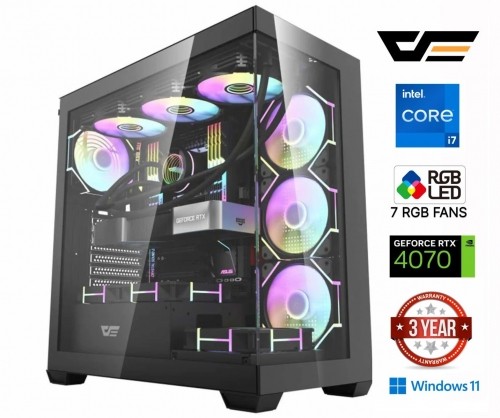 Mdata Gaming Core i7-13700F 16GB 256GB SSD NVME RTX 4070 Windows 11 image 1