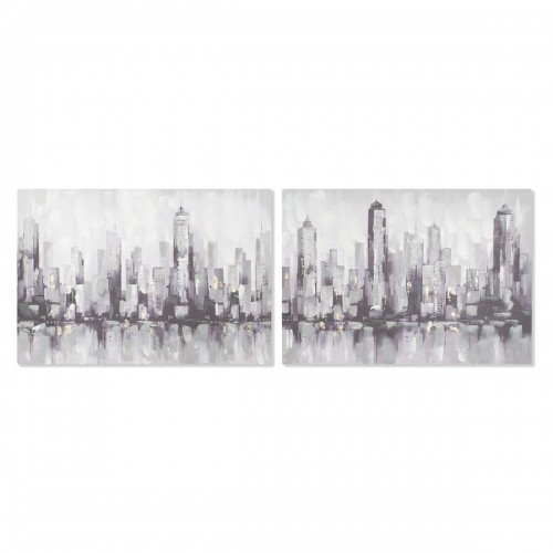 Glezna Home ESPRIT Ņujorka Loft 100 x 3 x 70 cm (2 gb.) image 1