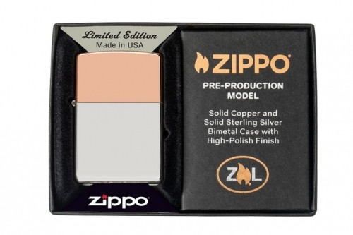 Zippo Lighter 48695 Bimetal Case - Copper Lid image 1