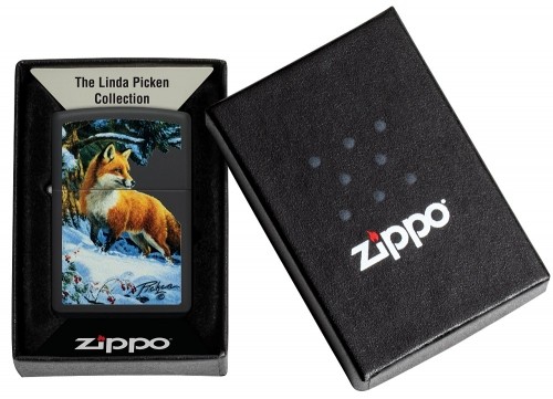 Zippo Lighter 48596 Linda Picken Fox in Snow image 1
