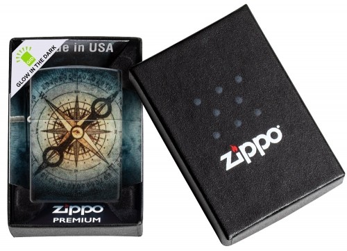 Zippo Lighter 48562 Compass Ghost Design image 1