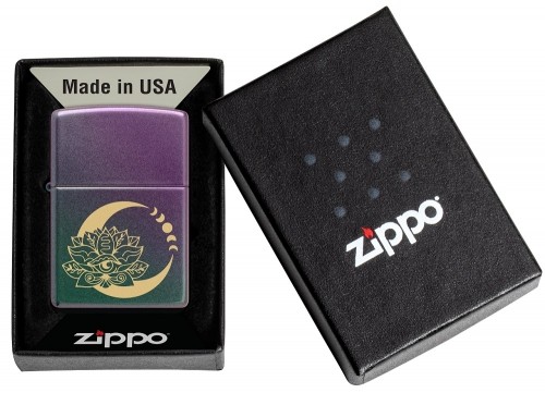 Zippo Lighter 48587 Lotus Moon Design image 1