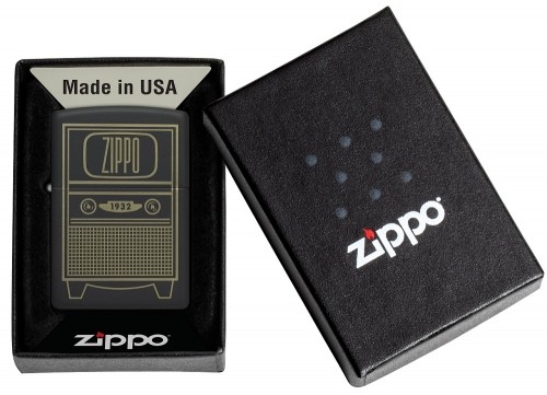 Zippo Lighter 48619 Zippo Vintage TV Design image 1