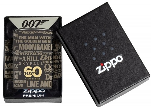 Zippo Lighter 48576 James Bond 60th Anniversary Collectible image 1