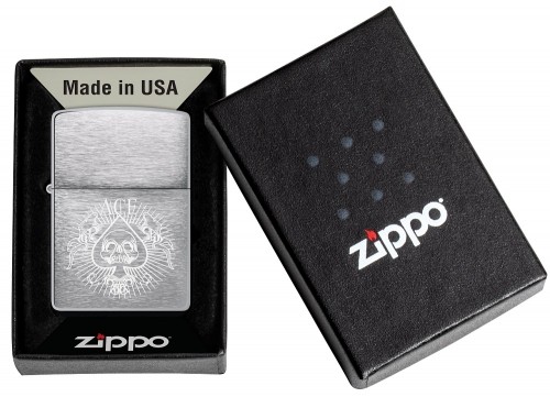 Zippo Lighter 48500 Spade Skull Design image 1