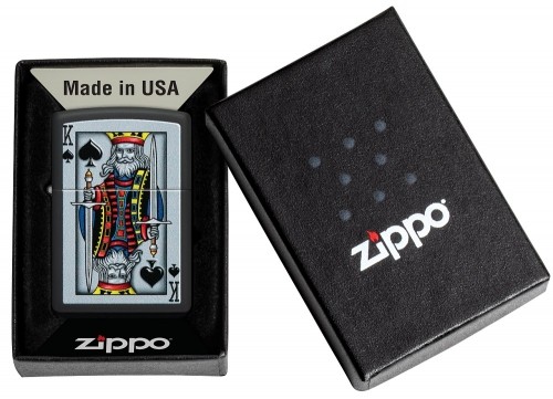 Zippo Lighter 48488 King Of Spades Design image 1