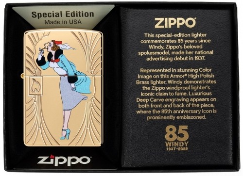 Zippo Lighter 48413 Windy 85th Anniversary Collectible Armor® image 1