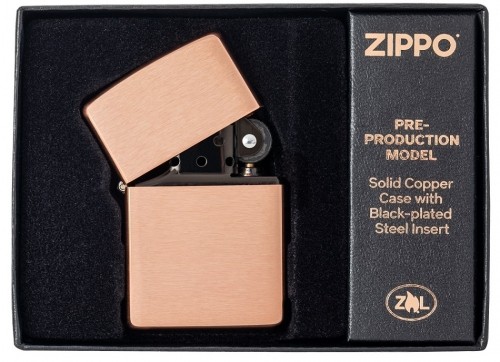 Zippo Lighter 48107 Solid Copper image 1