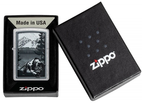 Zippo Lighter 48381 Mountain Lion Design image 1
