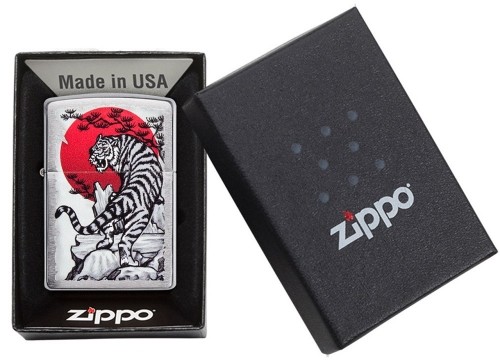 Zippo Lighter 29889 Asian Tiger Design image 1