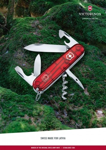 VICTORINOX SPARTAN LATVIA MEDIUM POCKET KNIFE WITH CAN OPENER image 1