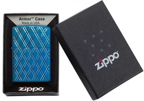 Zippo Lighter 29964 Armor™ High Polish Blue Diamonds image 1