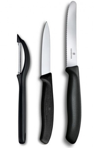 VICTORINOX SWISS CLASSIC PARING KNIFE SET WITH PEELER, 3 PIECES image 1