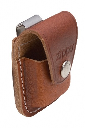 Zippo Lighter Pouch with Clip-Brown image 1