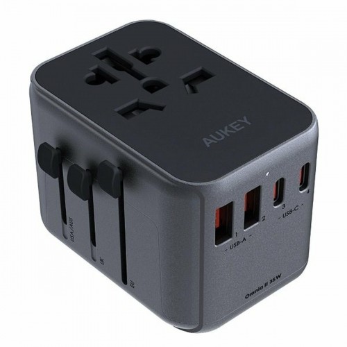 Wall Charger Aukey PA-TA07 Black image 1