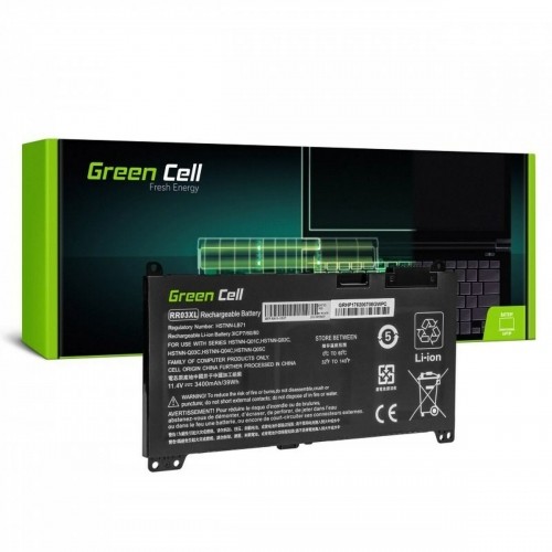 Portatīvā datora baterija Green Cell HP183 Melns 3400 mAh image 1