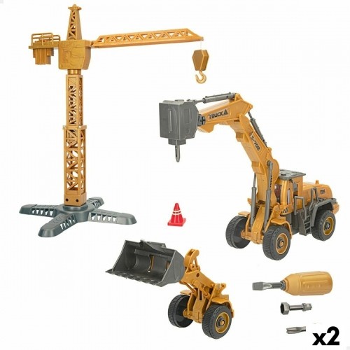 Construction set Colorbaby Construction Work Vehicles (Set) (2 Units) image 1