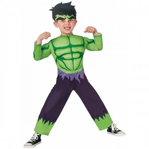 Bigbuy Carnival Маскарадные костюмы для детей Зеленый Человек-качок 2 Предметы image 1